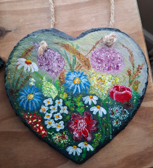 Handpainted Wildflower Slates